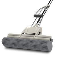 好太太大号吸水海绵拖把头地拖布家用干湿两用免手洗地拖布滚轮式