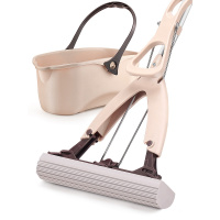 免手洗海绵拖把家用对折吸水拖把头胶棉挤水地拖干湿两用懒人拖布