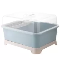 带盖沥水碗筷收纳盒装碗架放餐具碗碟架厨房台面碗柜置物架