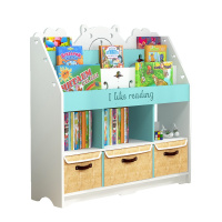 儿童书架落地飘窗多层床头置物架客厅宝宝阅读区小书柜玩具收纳架