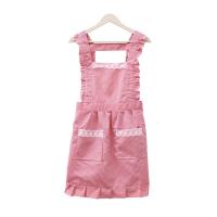 韩版时尚双层防水防油围裙厨房做饭围腰可爱公主罩衣家用女工作服