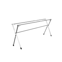 折叠晾衣架落地室内家用阳台卧室不锈钢室外凉伸缩杆式晒被子