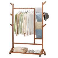 衣帽架落地挂衣架子晾折叠室内简易卧室家用非实木衣服置物