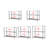 厨房置物架柜不锈钢货架橱柜多功能收纳三层灶台架落地多层菜架子