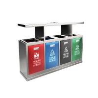 商用大号环卫 室外公园景区 小区分类果皮箱不锈钢户外垃圾桶定制