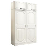 欧式衣柜实木简约现代经济型组装简易衣橱推拉卧室2儿童衣柜