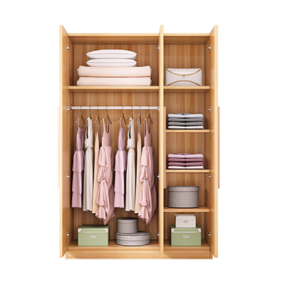 简易衣柜家用卧室现代简约实木质小户型出租房用衣橱经济型木柜子