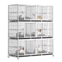猫笼子三层繁殖笼繁育狗笼带隔断家用子母笼双层宠物店寄养鸽子笼