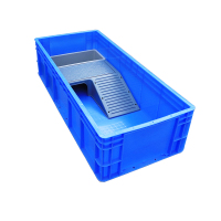 乌龟缸塑料乌带晒台鱼缸开放式养龟专用塑料箱乌龟大型饲养箱