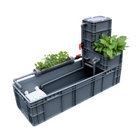 养龟箱乌龟缸生态缸大型过滤器家用鱼缸乌龟缸混合养周转箱免换水