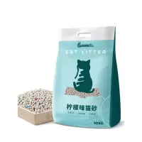 瀚品柠檬猫砂10公斤膨润土结团猫砂吸水猫沙无尘20斤10kg