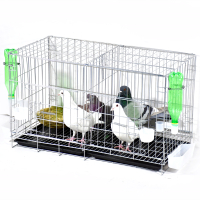 加粗鸽子笼鸽子用品用具鸽子配对笼养殖笼子金属折叠大号