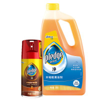 木地板清洁剂500g+木地板护理精油300ml 地板清洁剂 清洁组合实木地板防滑打蜡保养地板