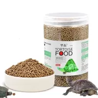 高钙龟粮500g巴西乌龟鳄龟草龟陆龟通用饲料 补钙虾干水鱼干小颗粒2mm
