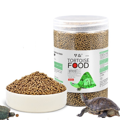 高钙龟粮500g巴西乌龟鳄龟草龟陆龟通用饲料 补钙虾干水鱼干小颗粒2mm