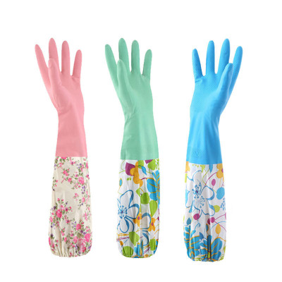 长款洗碗手套3双装家务清洁橡胶手套洗衣清洁手套