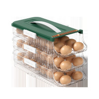 鸡蛋收纳盒抽屉式鸡蛋架透明鸡蛋盒滚蛋器厨房保鲜盒侧冰箱收
