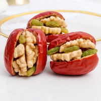 枣夹核桃葡萄干1斤 【2斤特价】新疆和田大枣夹核桃仁 枣夹核桃仁500克*1袋零食