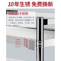 不锈钢厨房置物架落地3多层放锅架子4微波炉收纳储物家用收纳货架