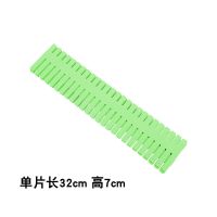 抽屉分割隔板自由组合抽屉收纳分隔板隔断塑料分格板内衣分隔袜子|绿色16片装