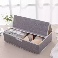 装内衣内裤收纳盒抽屉式分格家用袜子盒子女内衣裤文胸整理箱布艺