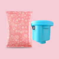 家庭收纳真空压缩袋被子羽绒衣服整理行李箱打包组合|粉色[送电泵] 次小号[60*40]