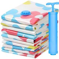 加厚真空压缩袋收纳袋特大号装棉被子衣服中小号送抽气泵|2只装送手泵 特大110*80