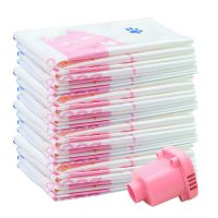 加厚真空压缩袋套装特大号棉被子收纳袋被褥抽气整理袋电动抽气泵|电泵套装 5只中号(80*60cm)