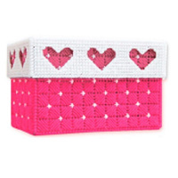 手工立体绣车用5d十字绣新款客厅纸巾盒抽纸盒三心非印花钻石画|★玫红款★专业粗线★ 图片色