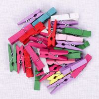 麻绳照片墙装饰麻绳夹子相片夹照片夹子麻绳客厅卧室宿舍diy装饰|50个彩条夹