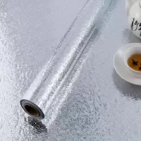透明厨房贴纸防油墙贴灶台面旧家具翻新贴自粘防水橱柜抽屉|EV-银色橘皮纹(热卖推荐) 40厘米宽x1米长(特价尝鲜)