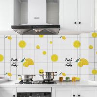 厨房防油贴纸柜灶台用油烟机瓷砖墙贴自粘墙纸耐高温防水防潮壁纸|柠檬先生 60厘米宽*5米长