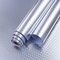 家用厨房防油贴纸防潮铝箔纸防水墙贴耐高温自粘墙纸壁橱柜灶台面|银色立体方格纹[宽40cm] 3米长[赠美工刀]