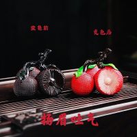 变色荔枝茶宠创意茶具零配茶道个性精品摆件冲水可变色可养可把玩|扬眉吐气(杨梅)