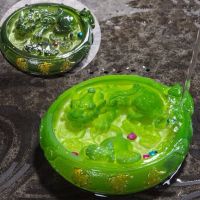 茶宠摆件可养招财变色金蟾茶具配件创意功夫茶具辟邪貔貅变色茶宠|聚守宝盆【绿色】送茶巾