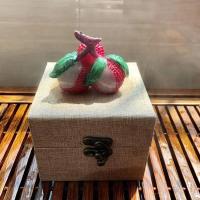 变色荔枝茶宠创意茶具零配茶道个性精品摆件冲水可变色可养可把玩|小荔枝(配礼盒)