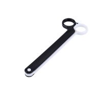 食品封口夹食物袋密封夹奶粉袋零食袋夹强力防潮加长剪刀型密封夹|黑色 标准剪刀型封口夹[2个装]