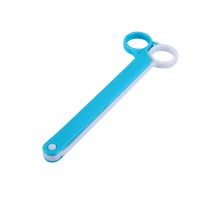 食品封口夹食物袋密封夹奶粉袋零食袋夹强力防潮加长剪刀型密封夹|蓝色 加长剪刀型封口夹【6个装】