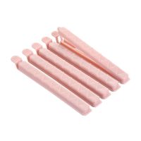 密封夹封口夹食品零食袋子食物棒塑料袋器家用条神器奶粉茶叶夹子|粉色(20个) 中号(12.5*1.5)