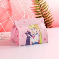 ins风桌面抽纸盒韩国可爱卡通创意客厅纸巾盒收纳盒少女心纸抽盒|露娜猫美少女战士