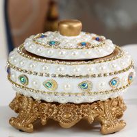 客厅奢华创意镶钻抽纸盒家用茶几套装摆件欧式现代纸巾盒三件套|金色烟灰缸(镶钻)