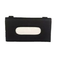 车载纸巾盒车用遮阳板纸巾盒套挂式汽车纸巾盒车内抽纸盒创意用品|纸巾夹(黑色款)拍下留言车标