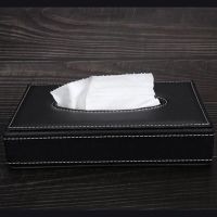 车载纸巾盒抽汽车扶手箱抽纸盒创意皮质车用纸巾盒车内座式纸巾盒|纸巾盒-黑色 送防滑垫1张纸巾1包