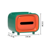 网红电视机纸巾盒抽纸盒家用客厅创意北欧风ins餐巾纸抽盒茶几盒|活力橙