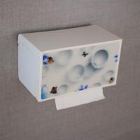 厕所纸巾盒免打孔卫生间抽纸盒卷纸架创意防水厕纸盒手纸架置物架|蝴蝶纷飞-打孔/免打孔两用