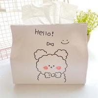 ins风韩国可爱小熊纸巾套可折叠车载防水耐脏抽纸盒少女心泰迪|蝴蝶结小羊