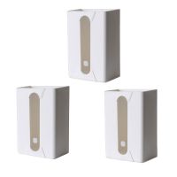 免打孔卫生间纸巾盒收纳盒厨房办公家用手纸盒卷纸盒抽纸盒卫生纸|白色3个装(加厚款掉落包赔付)