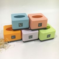 正方形塑料抽纸盒加厚小号纸巾盒餐饮酒店饭店客房专用餐巾纸巾盒|混搭 4个