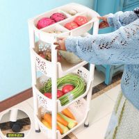 加厚蔬菜收纳筐菜篮子厨房置物架落地多层家用水果卫生间玩具整理