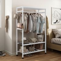 衣柜简易衣架落地卧室家用挂衣服的架子简约现代收纳落地式衣帽架